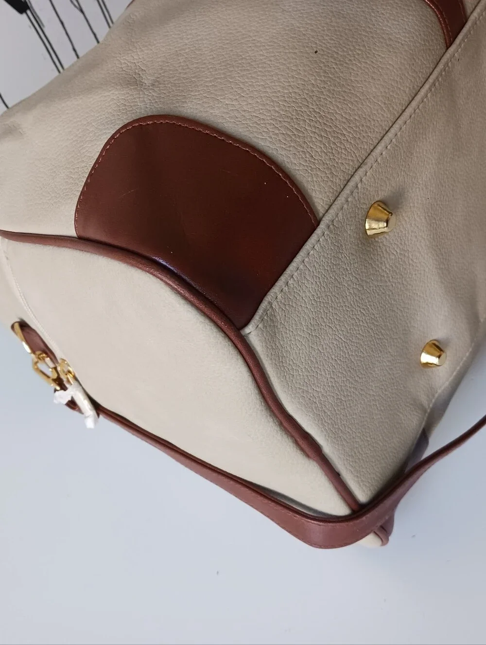 Pierre Balmain Leather Weekender Duffle , Travel Bag, Crossbody Bag